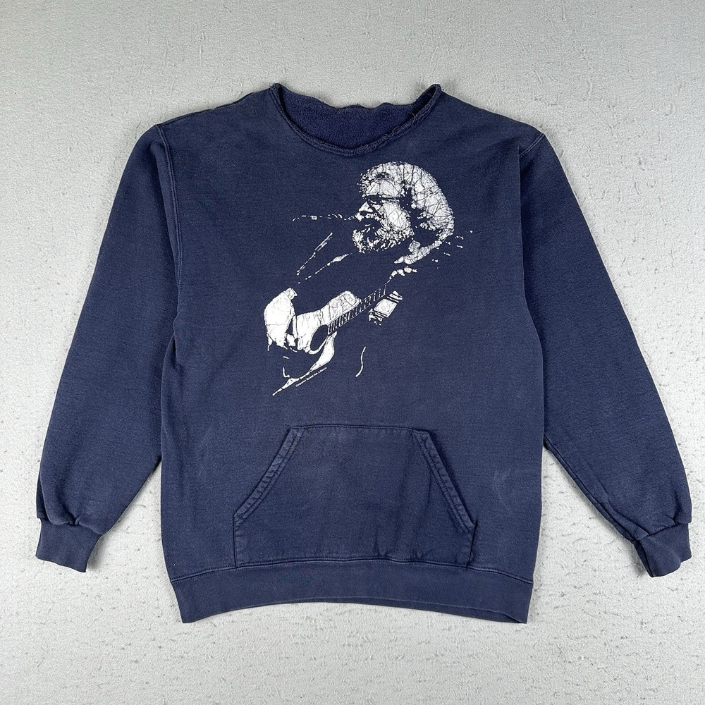 1996 Grateful Dead Sweatshirt Men's Small Blue Jerry Garcia Jam Band Pullover